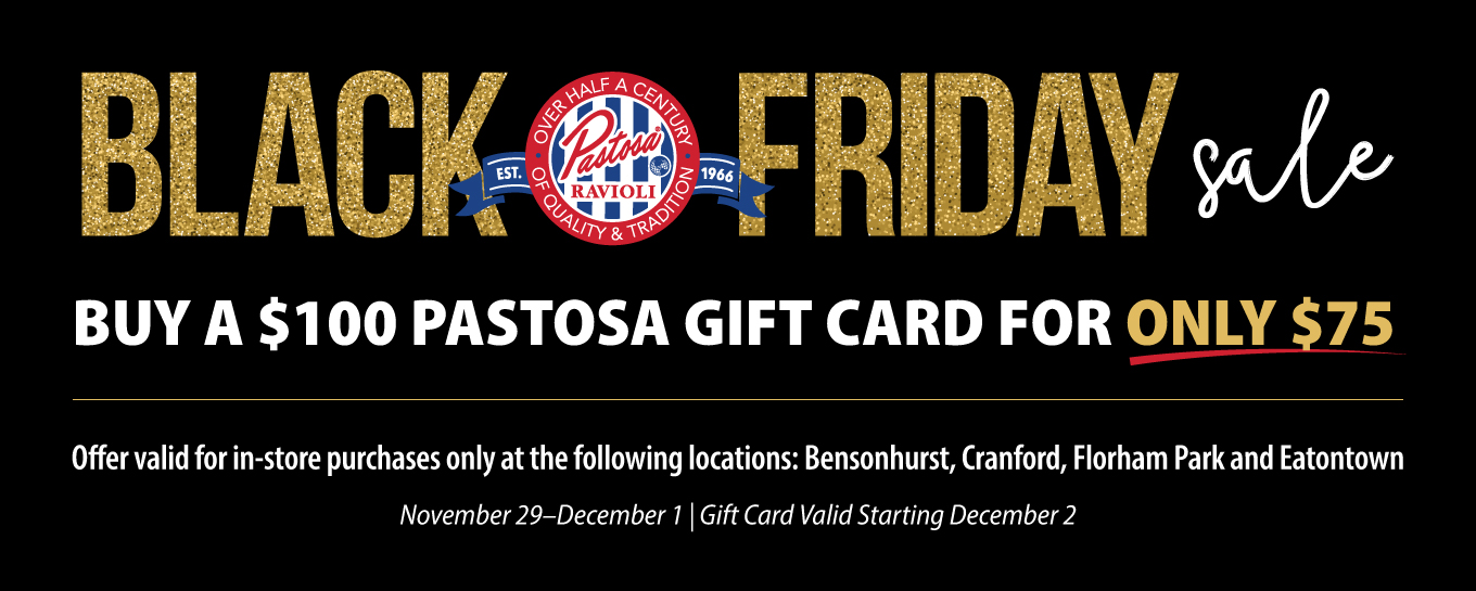 Black Friday In-Store Gift Card Sale