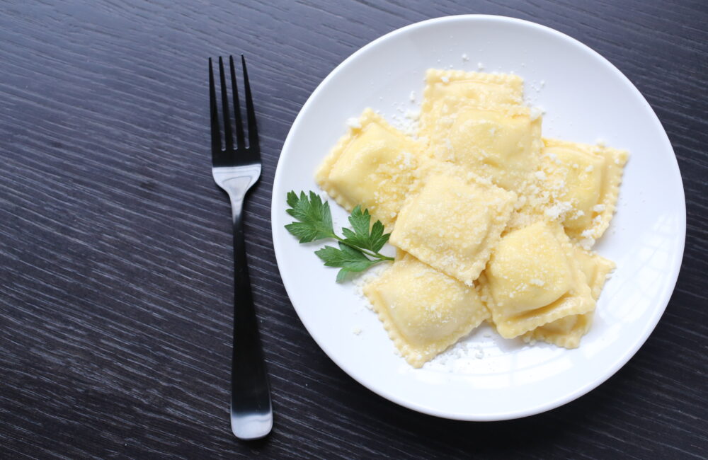 Cheese Ravioli with Pecorino Butter Sauce